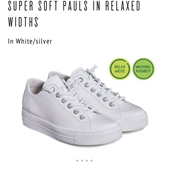 - PAUL GREEN Hadley White Leather low top sneakers Uk 6.5 US size 9 - Picture 3 of 16